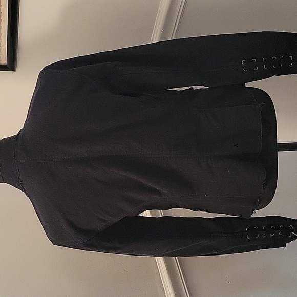 Free People Elsa Sergeant Jacket Black Womens Small EUC - Picture 7 of 9